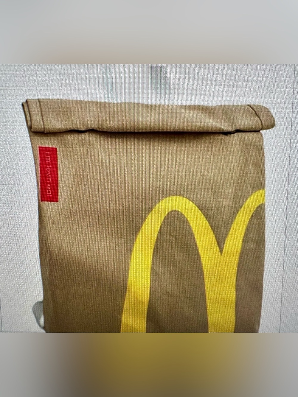Unisex McDonald's Yellow Arch Canvas Tote - Tan